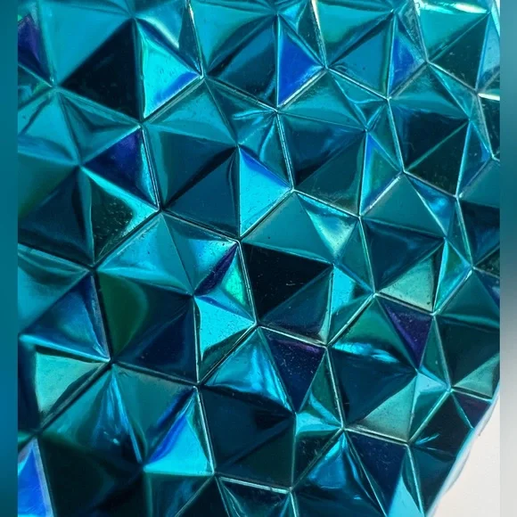 Starbucks 2023 Blue Chrome Studded Venti 24oz Tumbler with Straw - Picture 6 of 7